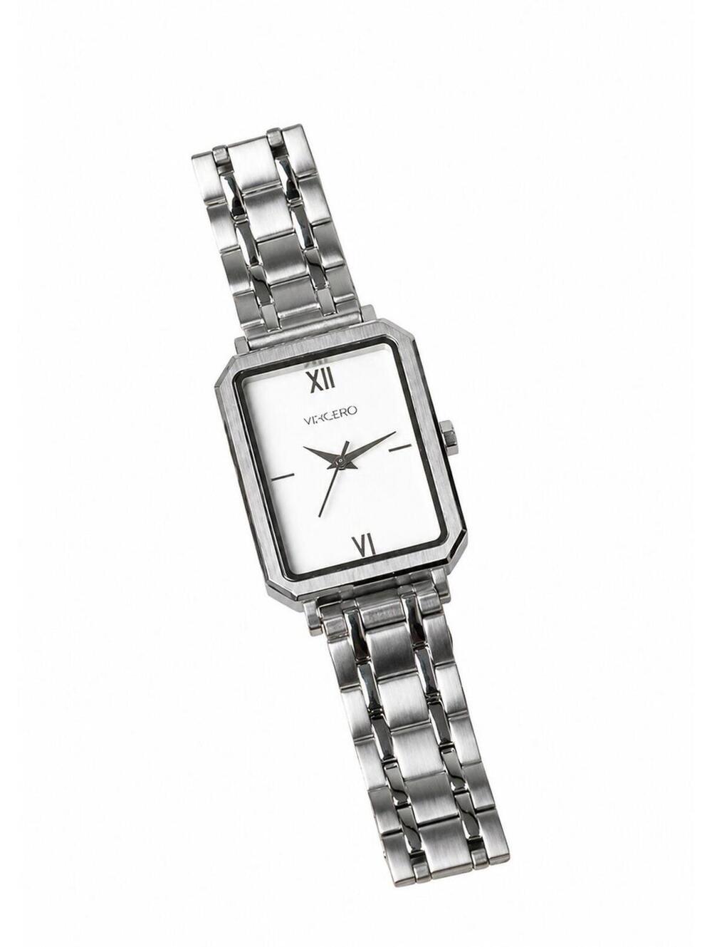 VINCERO Ava Women’s Analog Quartz Watch Brushed Silver Stainless Steel NEW